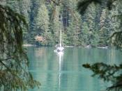The Bonnie from Juneau, at anchor and at peace...
